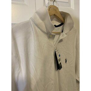 U.S. Polo Assn. Men’s Sz XL White Polo Shirt‎ Short Sleeves